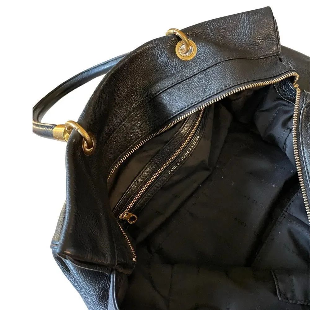 ❤️SOLD❤️Marc By Marc Jacobs Too Hot To Handle Leather Tote/Crossbody - Picture 7 of 14